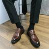 Mode Spitzschuh Herrenschuh 2024 Neuankömmling Herren Oxfords Schuhe Krokodilmuster Herren Freizeitschuhe Leder Mode Brogue Schuhe Herren
