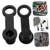 Iplusmile 10pcs Caliper Dust Boots Car Bleeder Cap Brake Accessories Cap Motorcycle Fitting Cap Black Rubber
