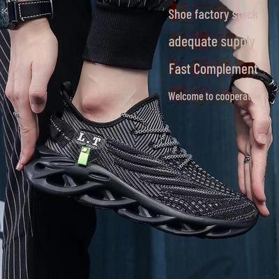 Scarpe Sportive e per il Tempo Libero da Uomo Taglia 48 in Mesh Traspirante - Primavera/Autunno, Deodorante, Suola Tortuosa, Stile Papà