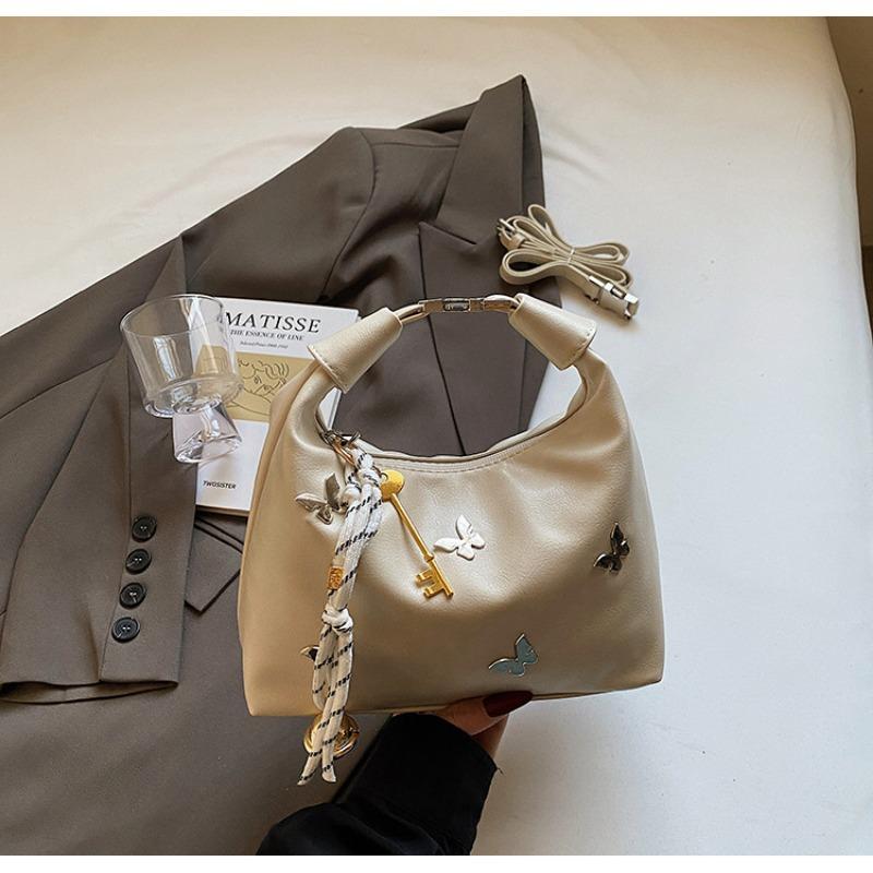 Hand Carry Simple and Fashionable Pea Bag New Trend Bow Shoulder Messenger Bag High Sense