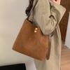 Womens Retro Matte Water Bucket Bag With Large Capacity For Daily Use