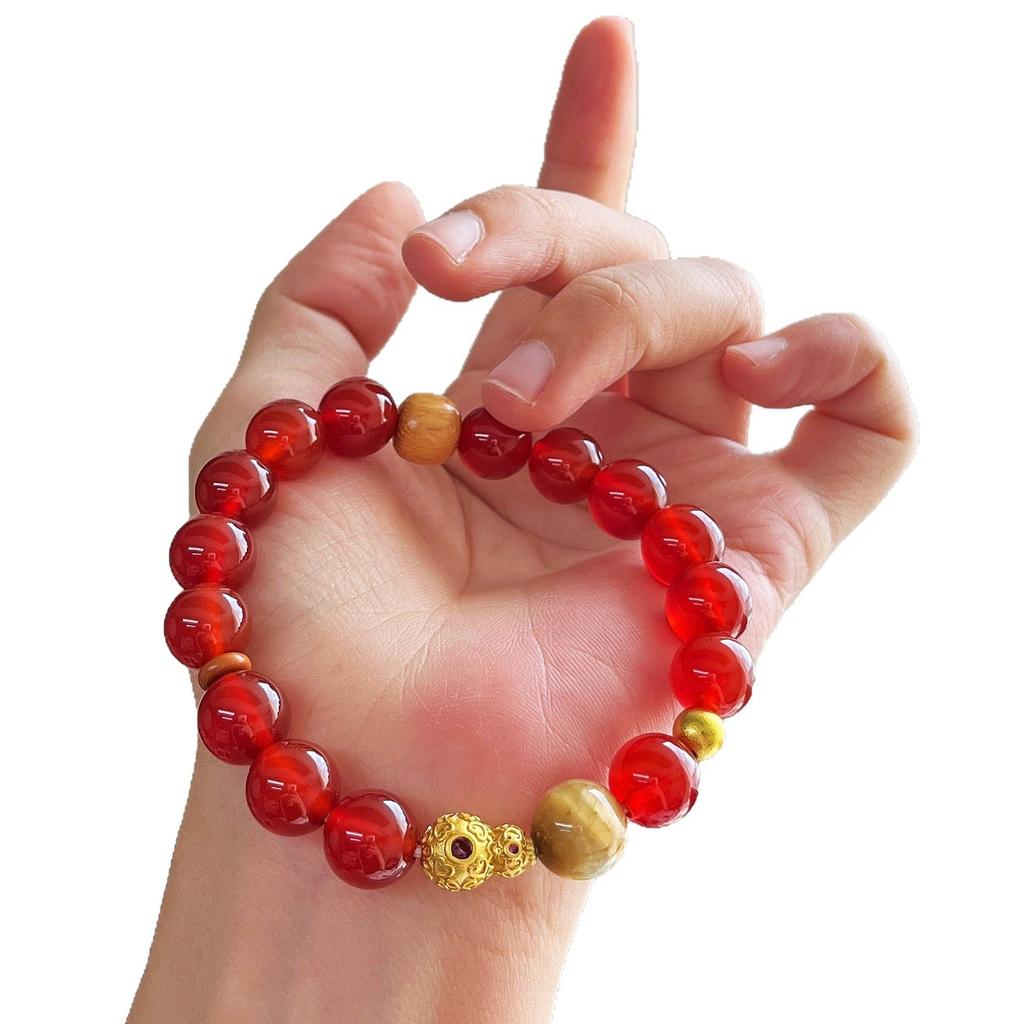 7A10Mm High Quality Ice-Permeable And Hydrating Natural Chalcedony Agate Bracelet Bracelet.