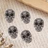 12 Bags Alloy Decorative Rivets, with Screw, for Purse, Bags, Leather Crafts Decoration, Skull Pattern, Antique Silver, 35x26x12mm, Hole: 2.5mm