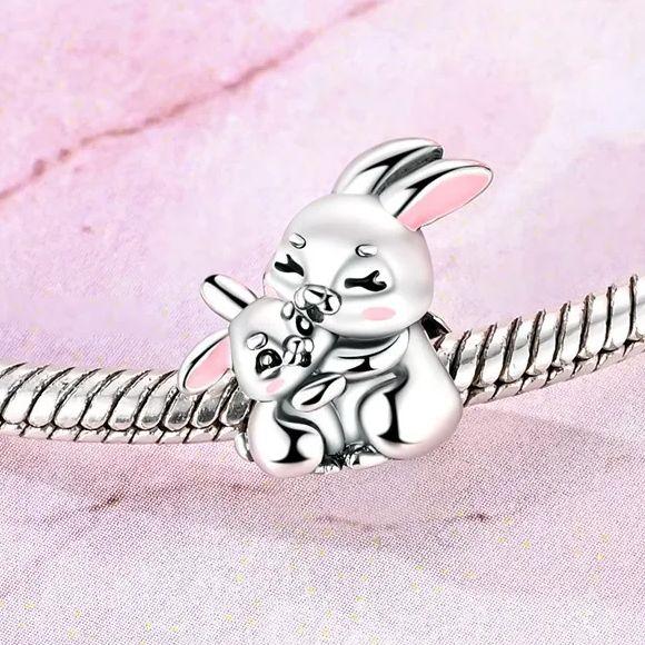 Mother's Day 925 Silver Charms Warm LOVE MOM Beads Pendant Fit Bracelet Diy Woman Jewelry