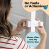 BHBL Childproof Safety Lock for Interior Door,Snap on Door Lock Child Proof Door Lock,for Toddlers,Cats & Dogs for Parents A
