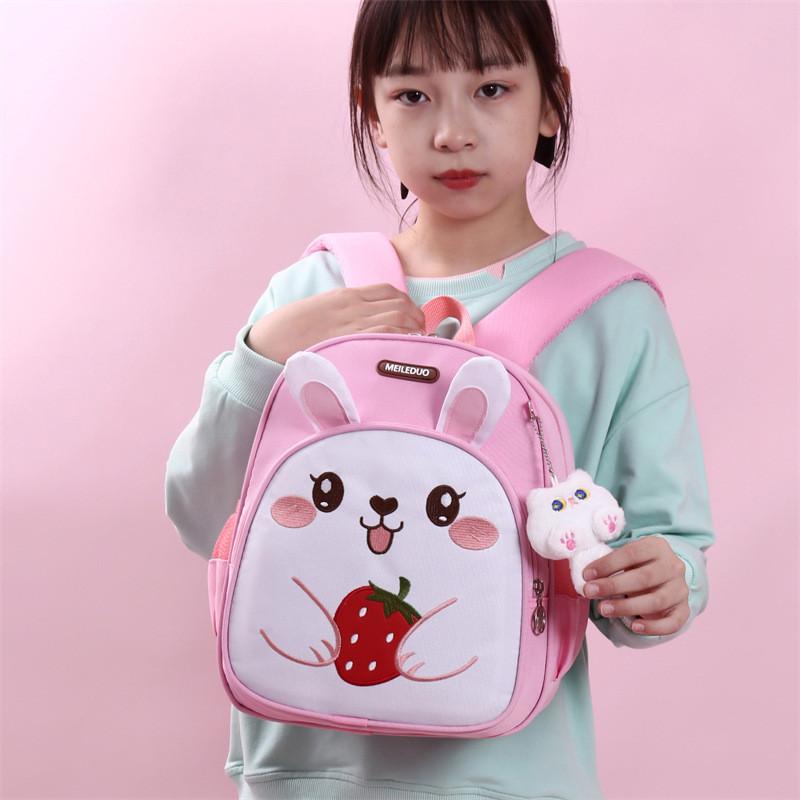 Childrens Rabbit Car Pattern Backpack With Breathable Oxford Fabric For Elementary School Students