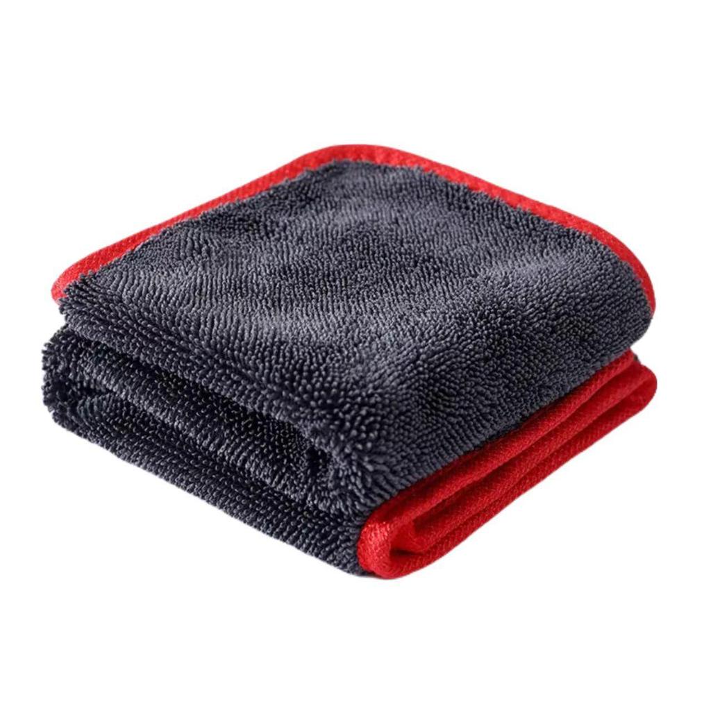 Dual-Layer Absorbent Car Wash Towel - Thick, Double-Sided Pigtail Design