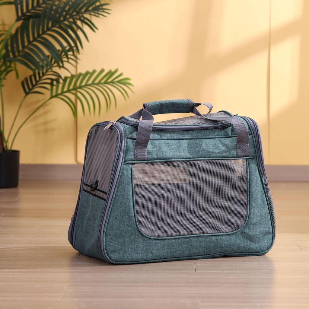 Durable PVC Portable Pet Carrier for Cats & Dogs - Stylish and Sturdy