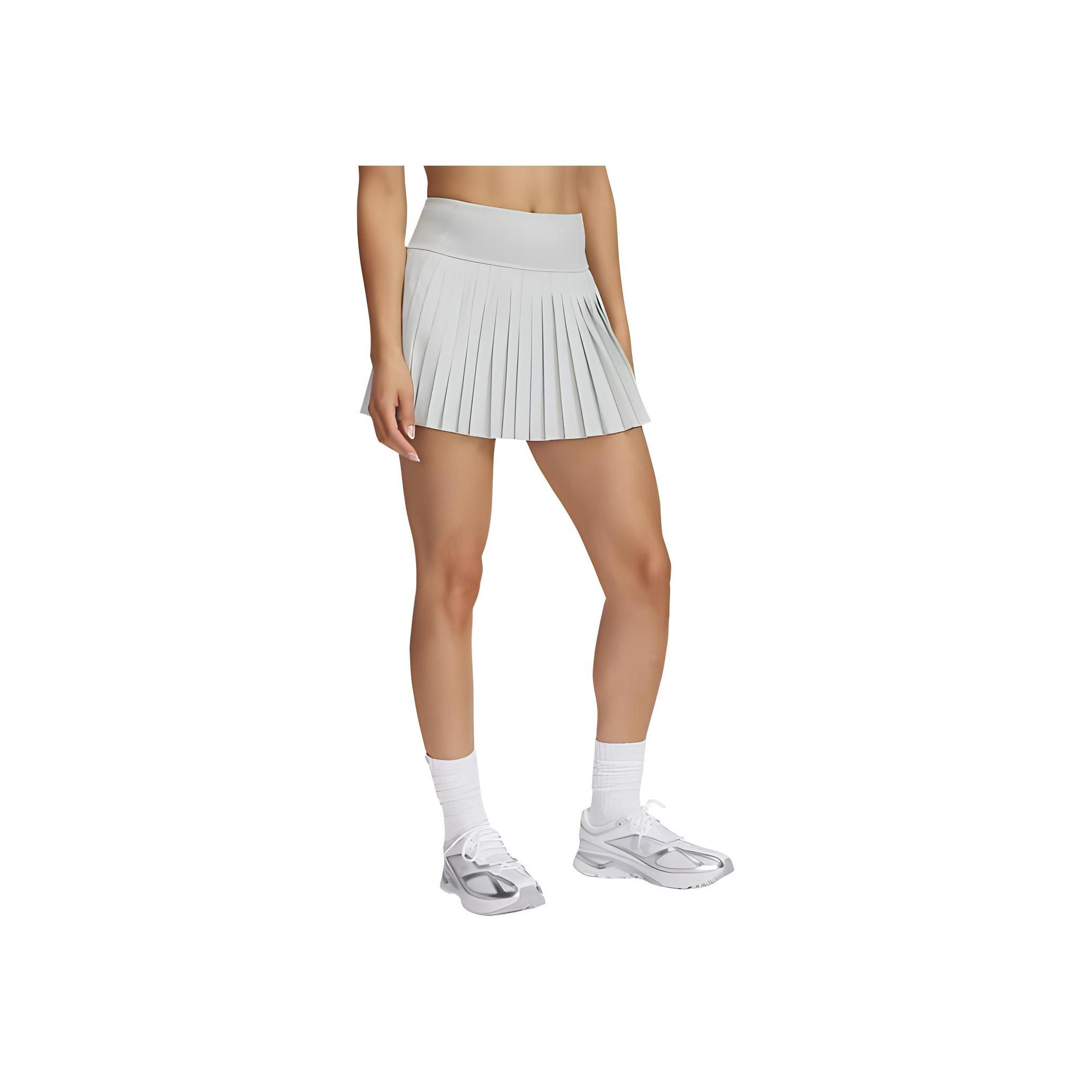 

Under Armour UA Sports Skort Elastic Waist Solid Color Pleated Casual Skirt Women skirts Light-Green 1390157-377 XS