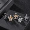 Vintage Rhinestone Crown Brooches Pins For Women Men Classic Party Office Brooch Badge Suit Shirt Collar Jewelry Accessories