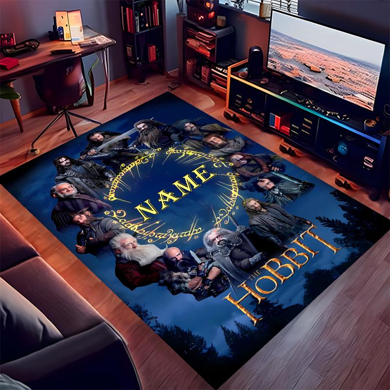 Custom Personalization The Fellowship of the Ring Print Area Rug - Soft, Washable Non-Slip Indoor Mat,Living Room,Home&Office Decorative Rug