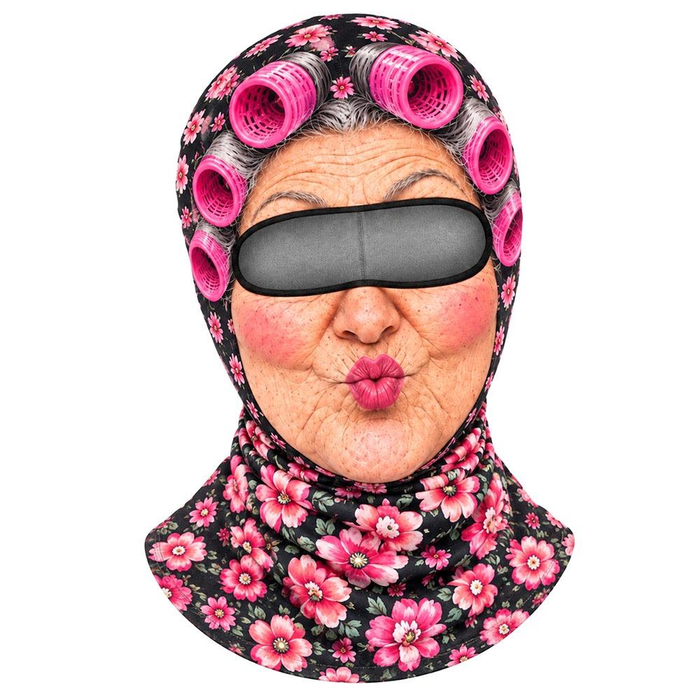 3D Face Printed Funny Ski Mask Old Man Pattern Winter Mask Cover  For Outdoor/Cycling/Pranks/Party