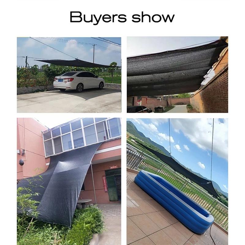 Black Sunshade Cloth, UV Resistant Sunshade, Outdoor Swimming Pool Cover, Sunshade Net, Car Canvas Sunshade