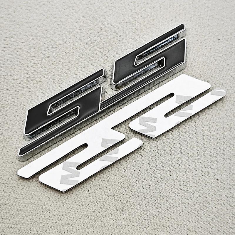 3D Metal Car Styling Red Black Logo SS Sticker Emblem Rear Trunk Badge For Chevrolet Camaro Chevelle Impala Malibu Accessories