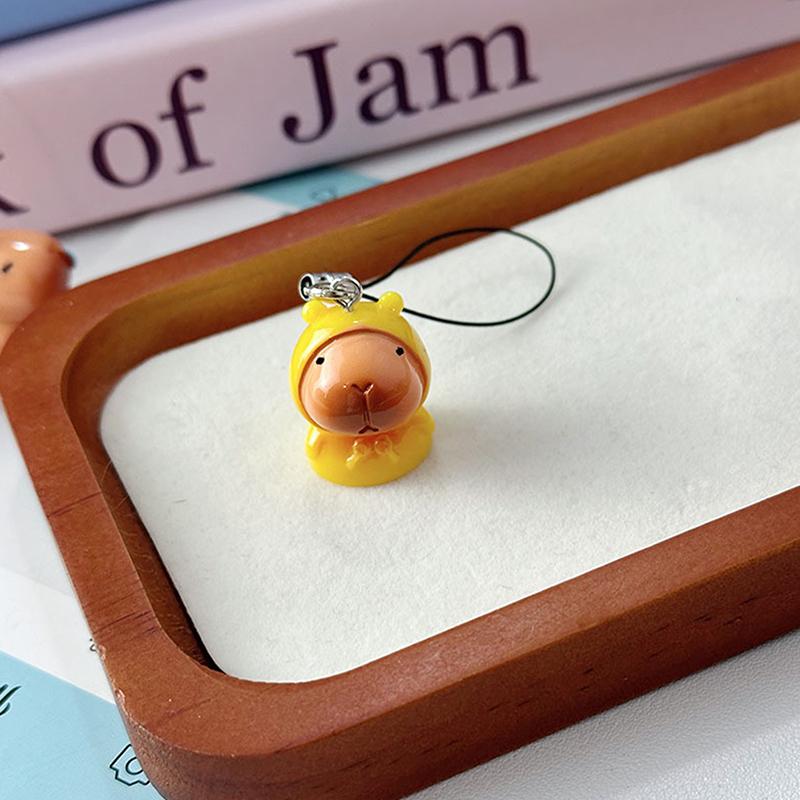 

Милый брелок-подвеска для телефона в виде капибары, брелок для ключей, шарм для телефона, цепочка для телефона, универсальное украшение для сумки