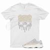 White DRIPPY T Shirt for YZ 700 Cream V2 350 380 500 Ash Blue Wave Runner