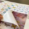 60 Pieces Diamond Painting Release Paper Butterfly Style Single Side Release Sheets Decorative Paper Cover Replacements for 5D Diamond Art Tool