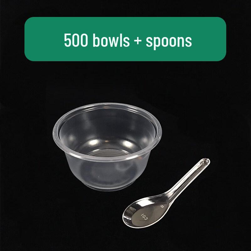 ZISIZ Disposable Plastic Bowl and Chopstick Set