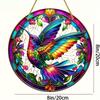 2D Flat Acrylic Hummingbird Decoration , Use No Batteries/Electricity Needed, Unique Indoor/Outdoor Decoration , Multipurpose Traditional