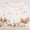 A Little Wildflower Is On the Way Hanging Banner - Wild One Baby Girl Birthday Banner, Wildflower Baby Shower Party Decorations, Market Farmers