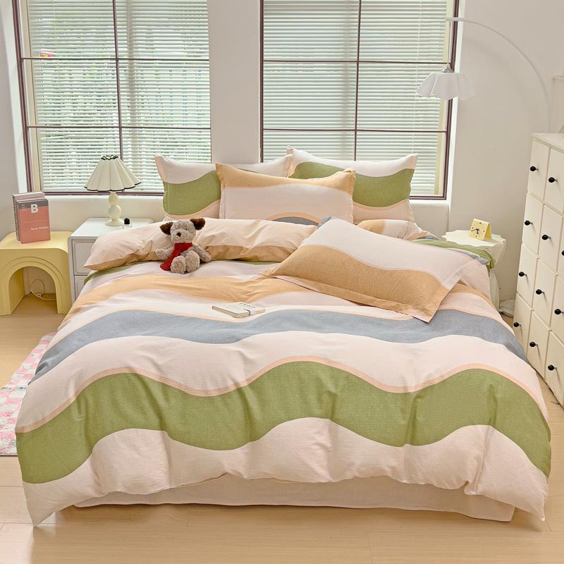 Abstract Geometric Bedding Set Queen Size Geometry Rectangle Square Cotton Duvet Cover Pink Purple Comforter Cover for Boys Girl