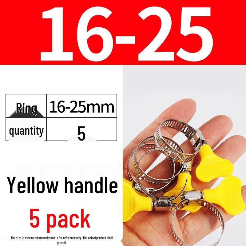 Nerezová hadicová spona, ručně utahovací páska pro vodní a vzduchové potrubí