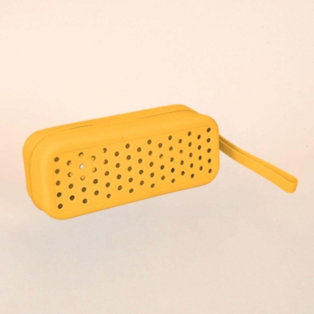 

Portable Silicone Swim Goggle Case Breathable Durable Goggle Storage Box Perforated Eyeglasses Storage Bag Travel Use помаранчевий