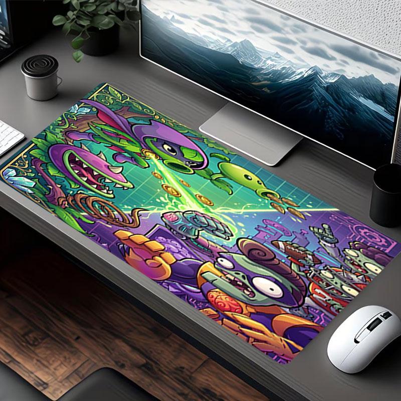 Plants VS Zombies Print Mouse Pad, for Keyboard Pad Laptop PC Mat for Office Home Use, Desk Decor, Perfect Birthday Gift for Gamers