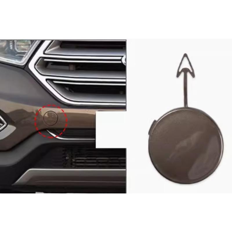 Front Bumper Trailer Cap Bar Tow Hook Covers Towing Hitch Cover for Ford Edge 2015 2016 2017 2018 White Brown Black