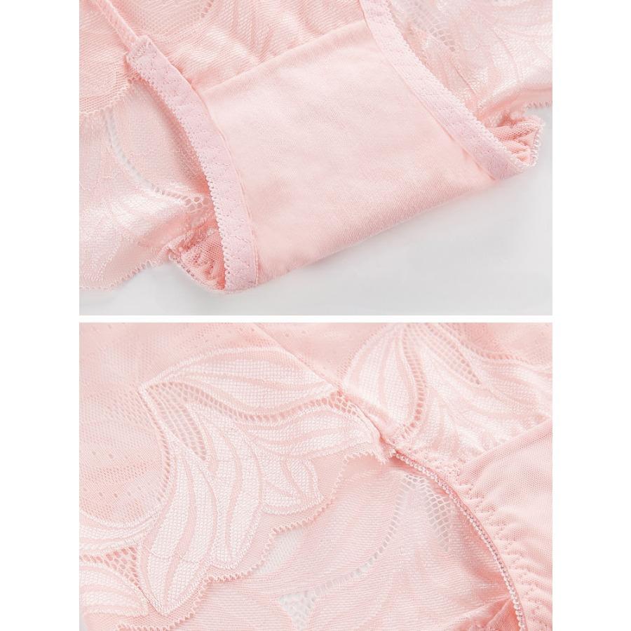 Sexy krajkové bezešvé kalhotky pro ženy s vysokým pasem dutá průhledná síťovina velké spodní prádlo pohodlné antibakteriální kalhotky