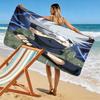 Naruto Kakashi Print Beach Towel, Large Soft Quick Dry Towel for Beach Camping Swimming