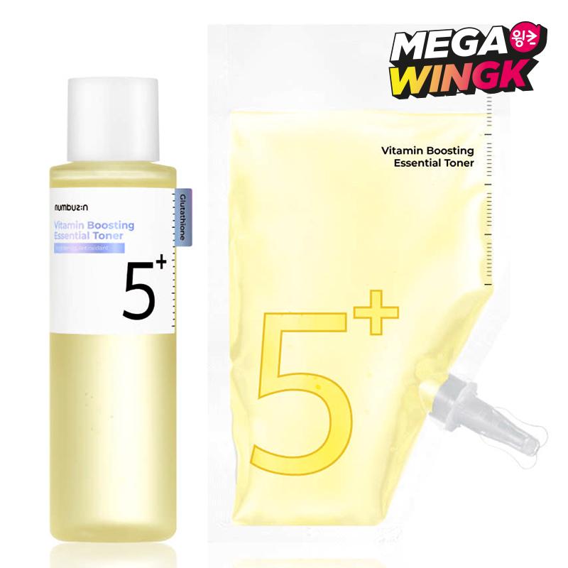 

Numbuzin No.5 Glutathione C Vita Infusion Essential Toner 200 ml (+ 200 ml Refill Pouch)