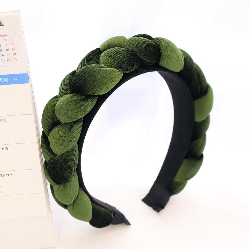 Fluwelen Gevlochten Haarband Hoofdband voor Vrouwen Meisjes Haaraccessoires