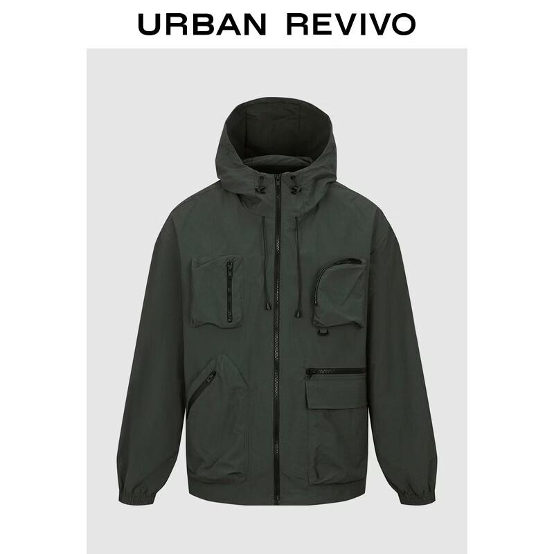 

UR 2026 Men s Trendy Outdoor Multi-Pocket Hooded Jacket S
