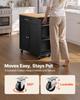 VEVOR Carrello Isola Cucina con Contenitore, Largo 795 mm Isola Mobile con Ruote Girevoli, con Cassetto, Armadietto, Porta Spezie/Porta Asciugamani