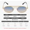 Retro Oval Frame Sunglasses Woman Round Retro Sun Glasses for Male Metal Small Frame Mirror Eyewear Lentes De Sol Mujer