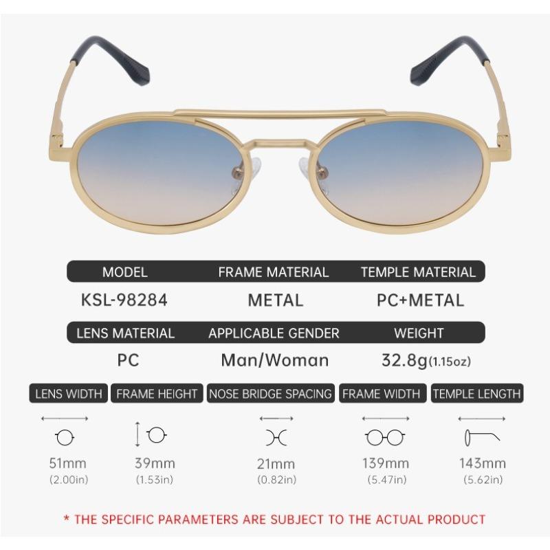 Retro Oval Frame Sunglasses Woman Round Retro Sun Glasses for Male Metal Small Frame Mirror Eyewear Lentes De Sol Mujer