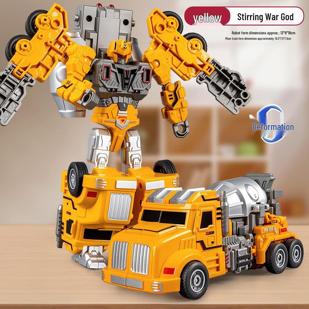 Transforming Robot Car Model - Inertial Power Warrior Toy for Boys