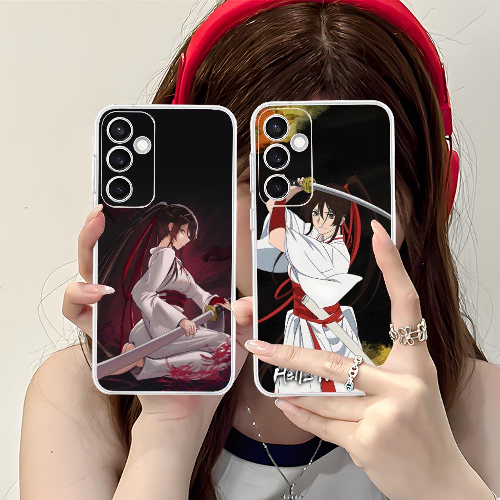 Hell's Paradise Sagiri Phone Case for Samsung Galaxy S25 S24 S23 S22 S21Plus FE Ultra Soft TPU Clear Shockproof Cover