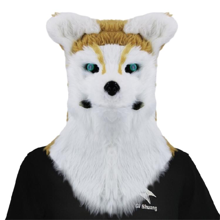 Realistic Mouth Mover Dog Mask Moving Mouth Animal Head Mask Cosplay Costume