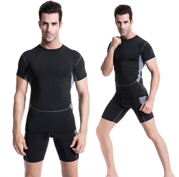 Men's Quick-Dry Short-Sleeve Basketball Base Layer Sportswear