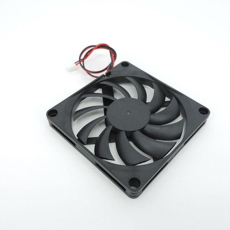 8cm 8010 DC 5V 12V 24V wentylator chłodzący bezszczotkowy do części drukarki 3D Reprap DC Cooler 80 x 80 x 10mm plastikowy wentylator 2pin