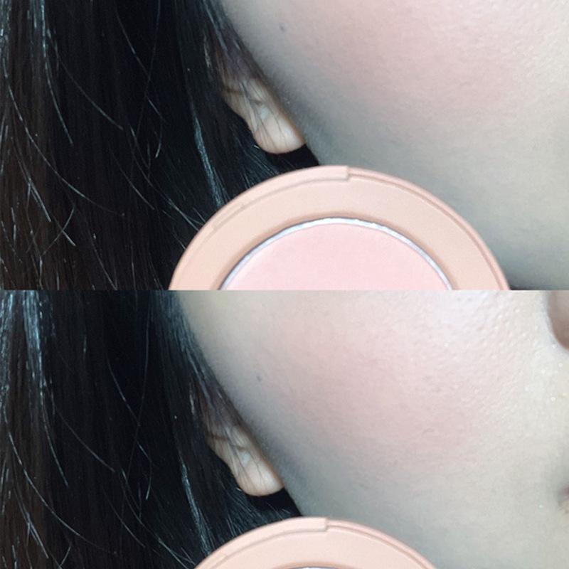HERORANGE Creamy Powder Blush - Soft Matte Peach Orange for Natural Look