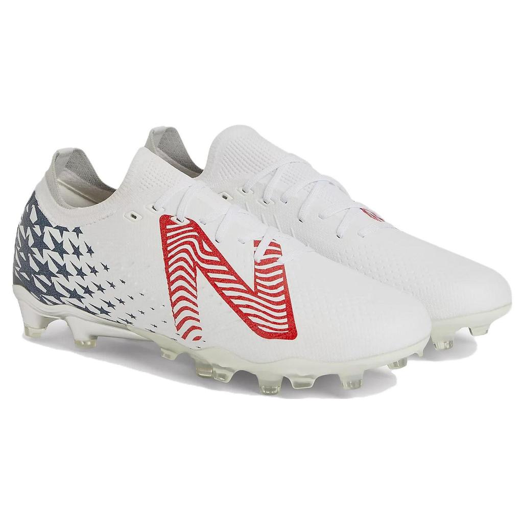New Balance Timothy Weah X Tekela V4 Pro Low FG Queens Finest Unisex Sneakers White Red Blue ST1FLGC4