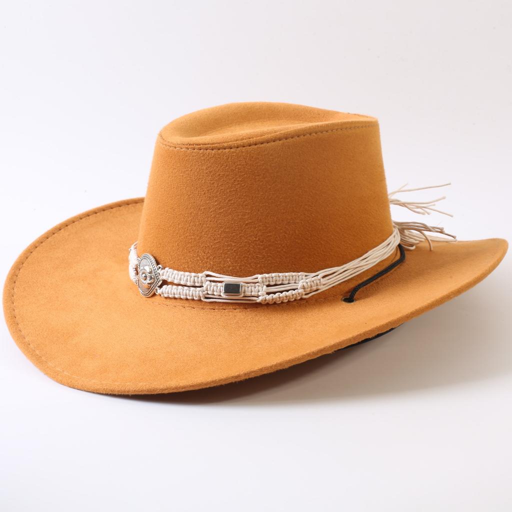 Popular European and American Classic Big-brimmed Western Cowboy Hat Men's and Women's Outdoor Fashion Anti-sun Cowboy Hat Jazz Hat
