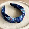 Merry Christmas Printed Knitting Knot Headband for Women Girls Party Hairbands Fashion Ladies Festival Headwear