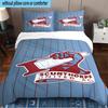 3PCS Scun-thorpe Football Crest Bedding Set,Including 1pc Duvet Cover And 2pcs Pillowcases Perfect for Bedroom, Dormitory, Fan Christmas gift