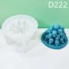 A Bunch of Skull Candles Silicone Mould 3D Pyramid Skull Crafts Resin Plaster Cement Soap Mold Halloween Decorating Gifts