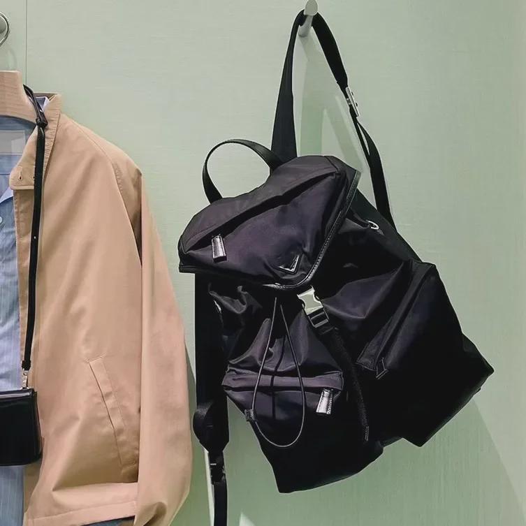 P's New VZ111 Waterproof Nylon Backpack - Large Capacity, Leisure & Sports Design for Laptops