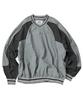 TRAVEL Color Block Nylon Sweatshirt Gray